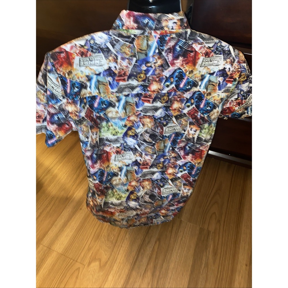 Star Wars The Empire Strikes Back Shirt Button Up Size Medium Our Universe - Picture 4 of 6